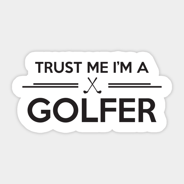 Trust me golfer Sticker by nektarinchen